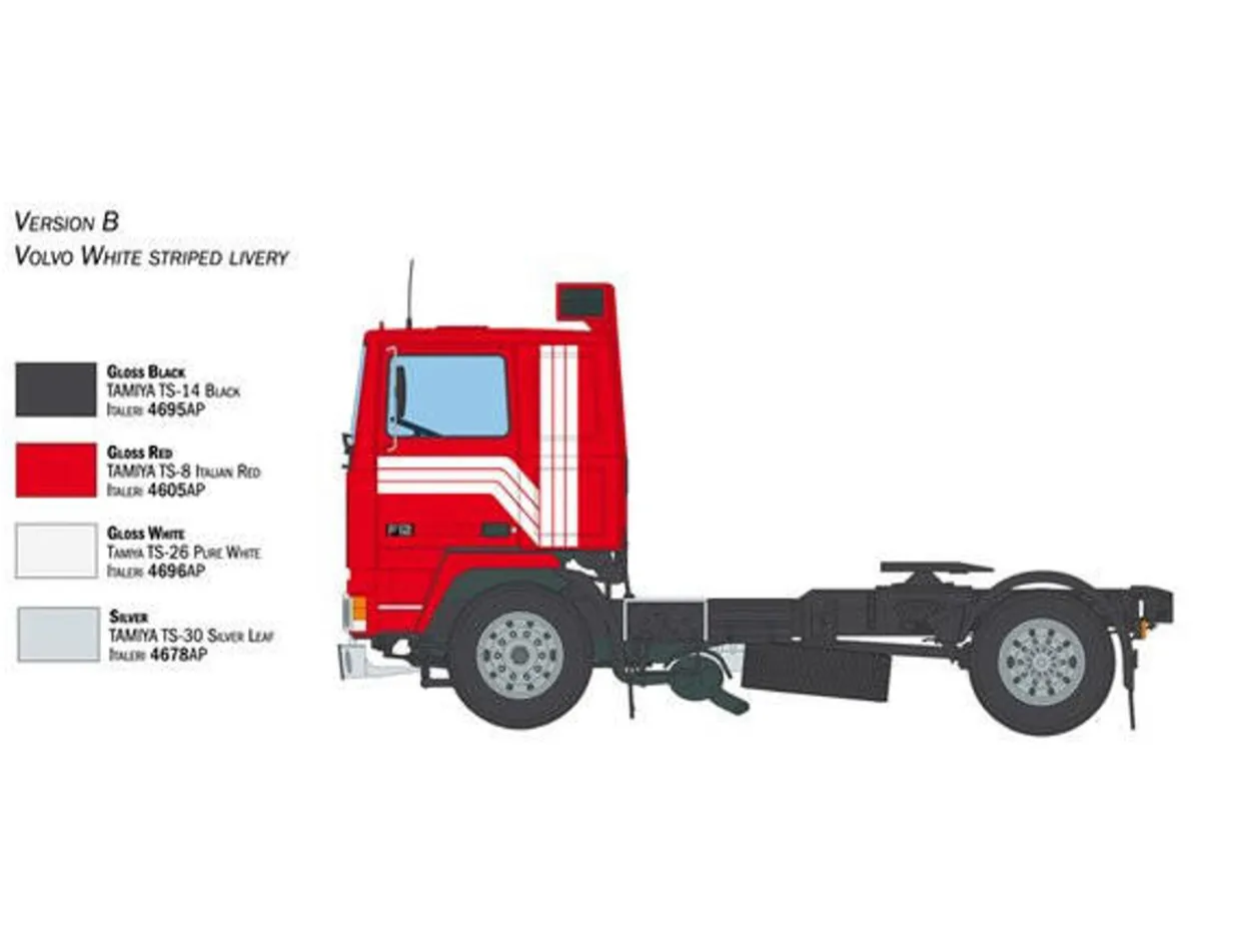 Italeri 1/24 Volvo F12 Intercooler Low Roof Model
