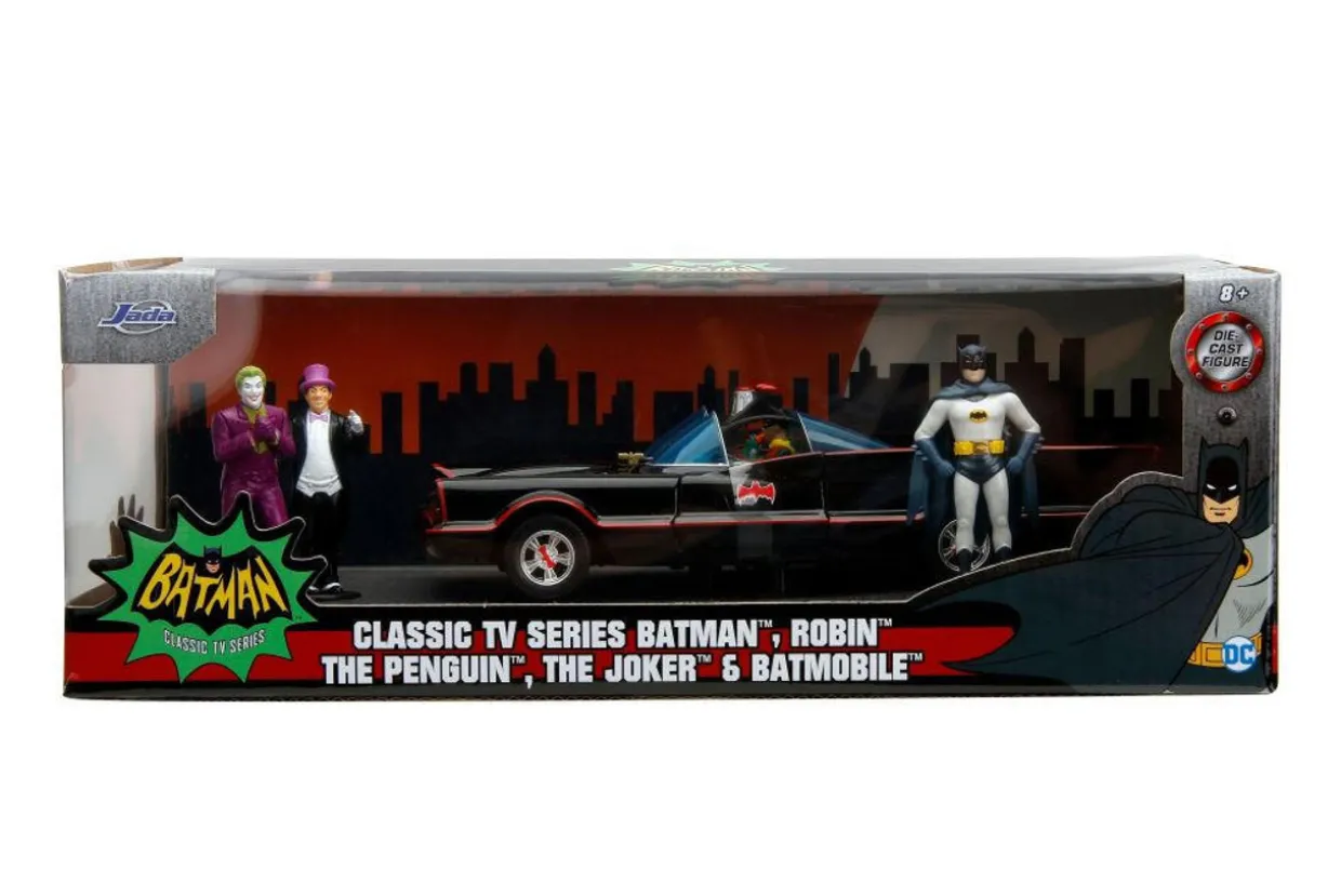 Jada 1/24 1966 Batmobile with Figures Diecast Model