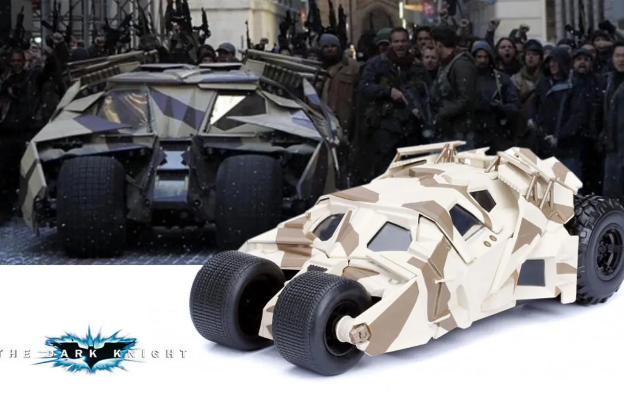 Jada 1/24 Batman The Dark Knight Camo Batmobile Diecast Model