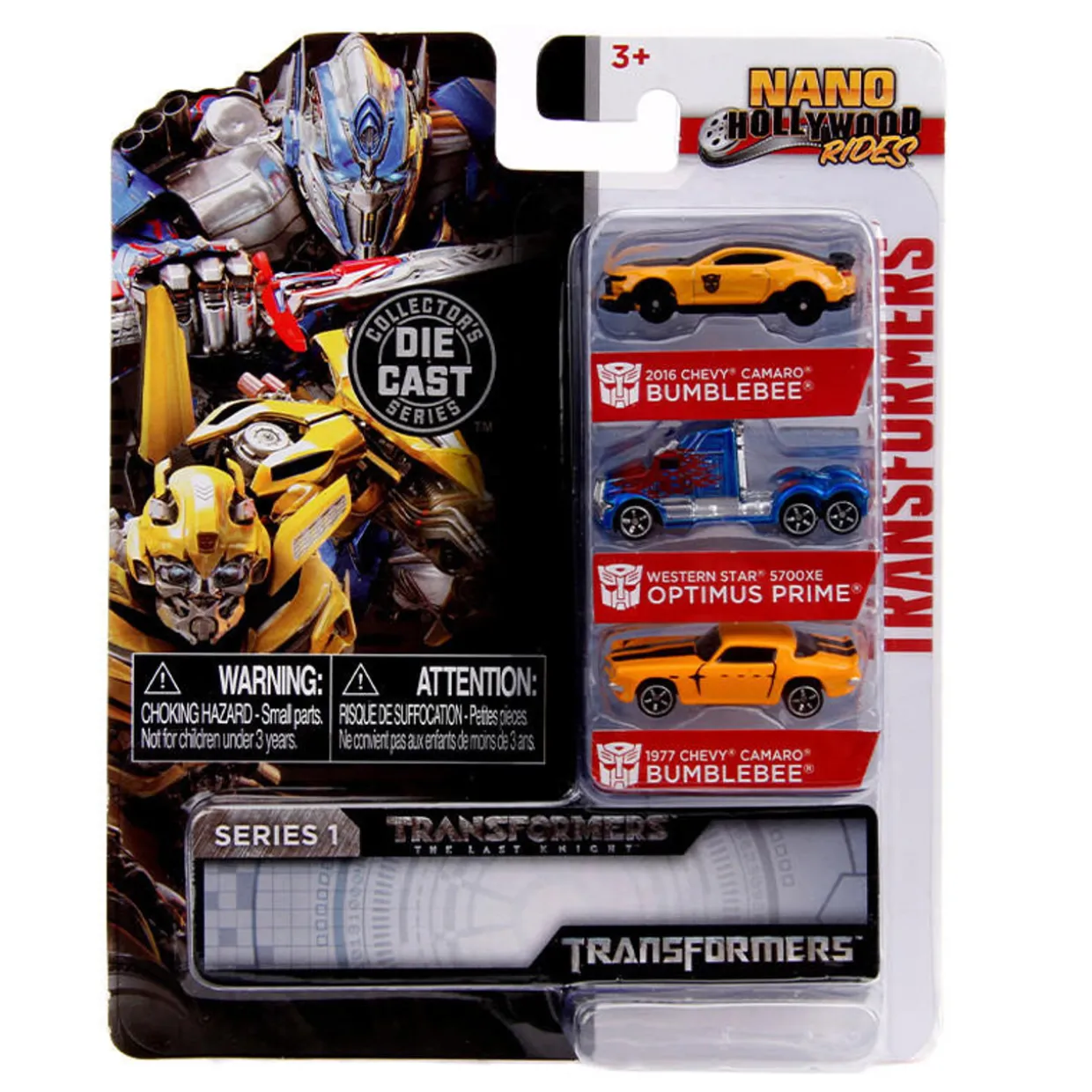 Jada Transformers Nano 3 Pack Diecast Models