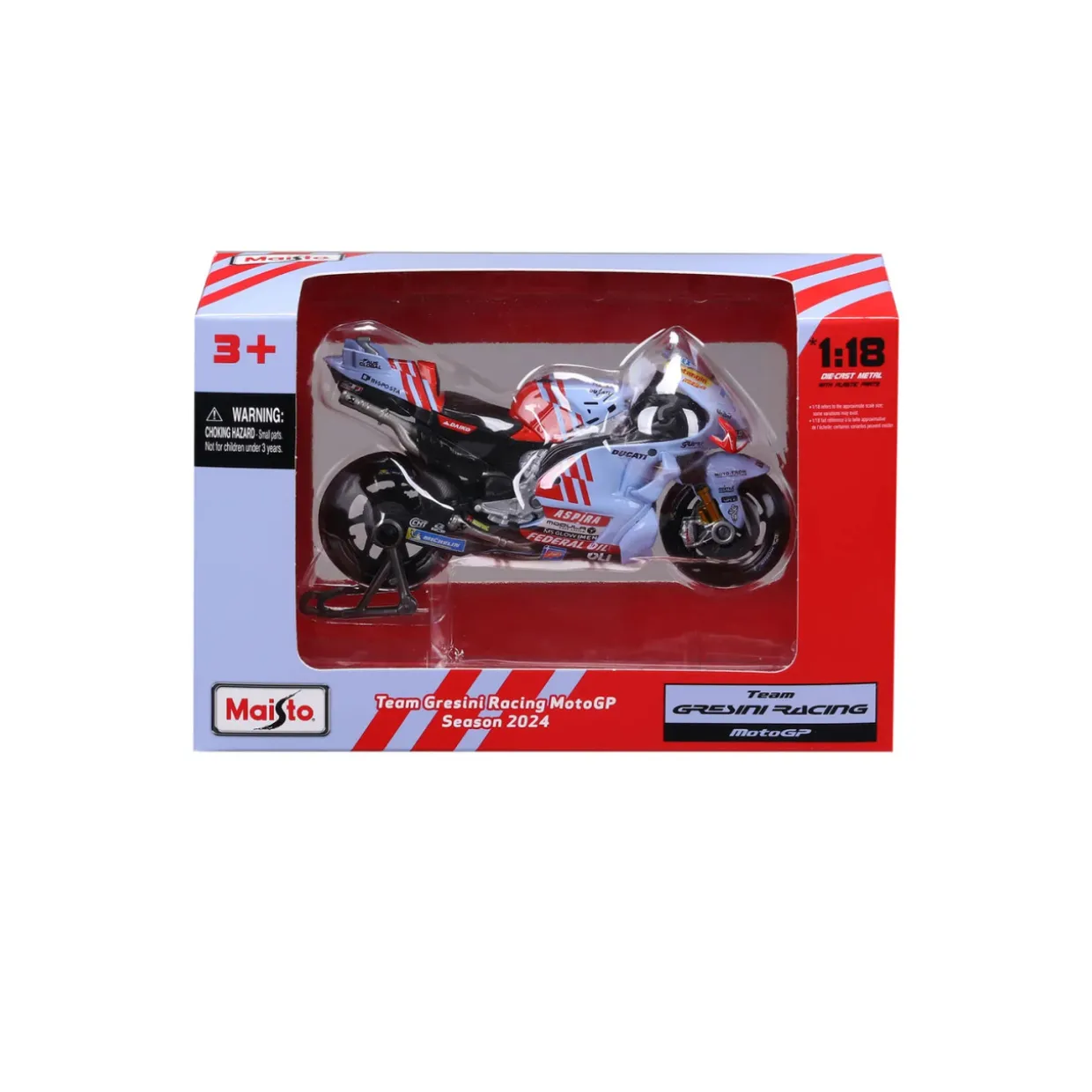 Maisto 1/18 Ducati Desmosedici Gresini Racing Bike A Marquez #73