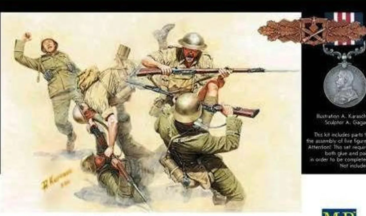 Master Box 1/35 Battles in North Africa Kit 1 Model Figures