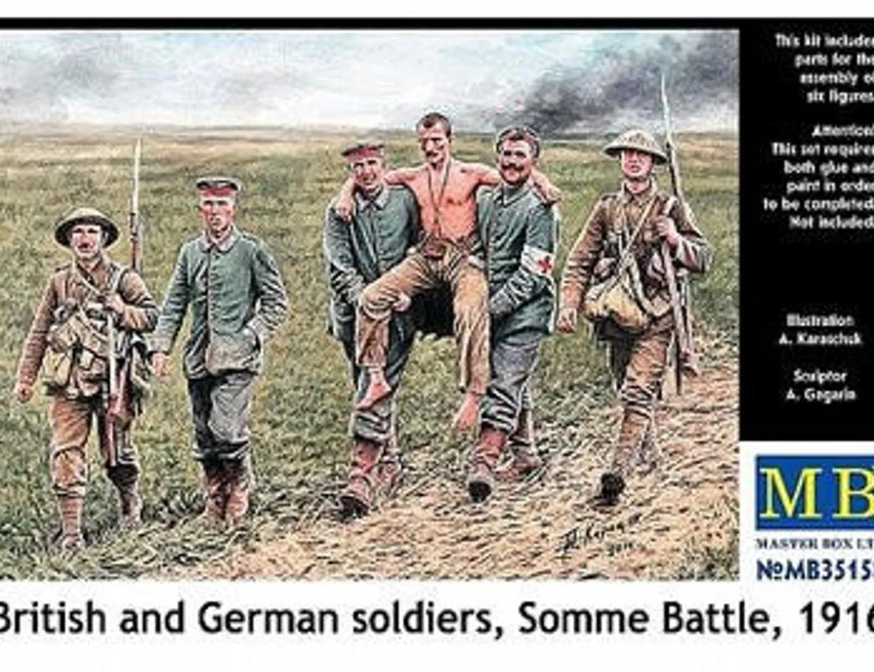 Master Box 1/35 British & German Soldiers Somme Battle 1916