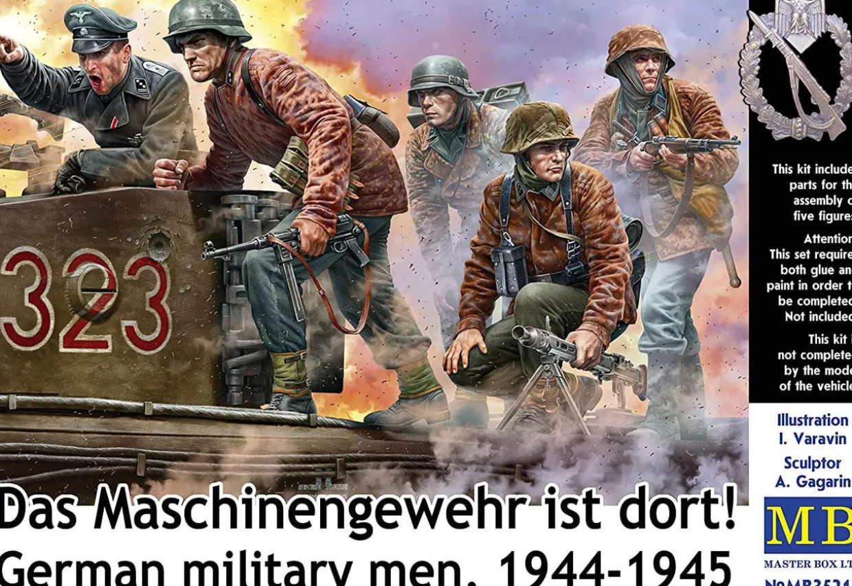 Master Box 1/35 German Military Men, 1944-1945 Das Maschinegewehr isr dort!