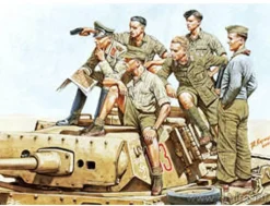 Master Box 1/35 German Tank Crew and Rommel Model Figures