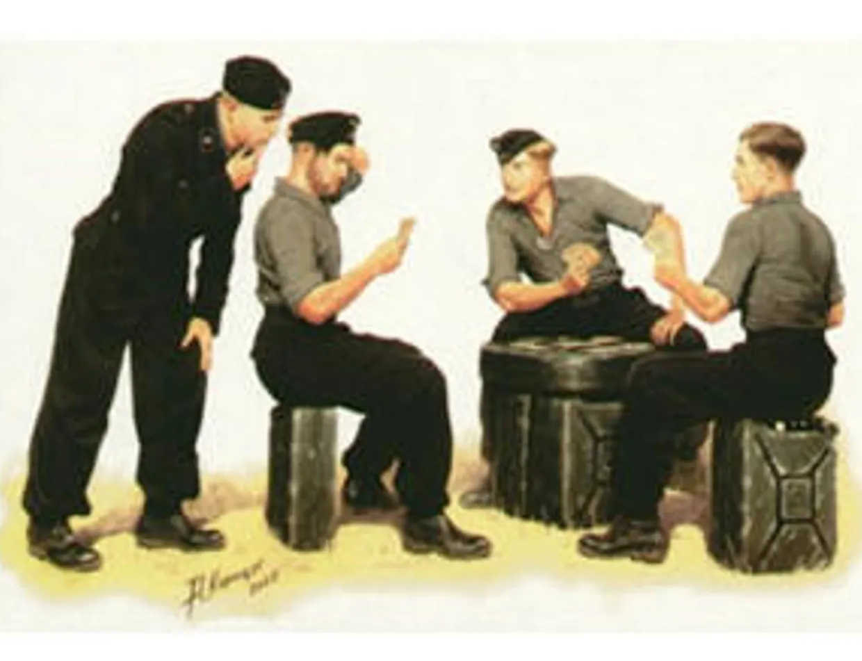 Master Box 1/35 German Tankmen Playing Cards