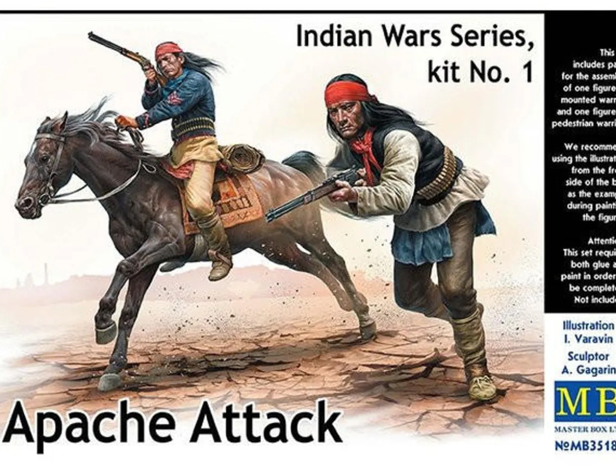 Master Box 1/35 Indian Wars Series Kit 1 - Apache Attack