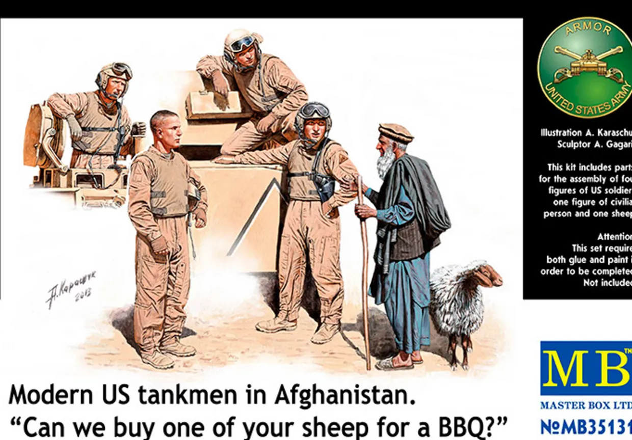 Master Box 1/35 Modern US Tankmen in Afghanistan
