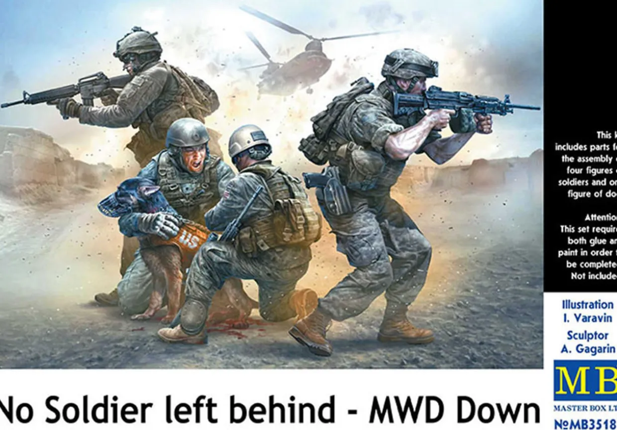 Master Box 1/35 No Soldier Left Behind MWD Down