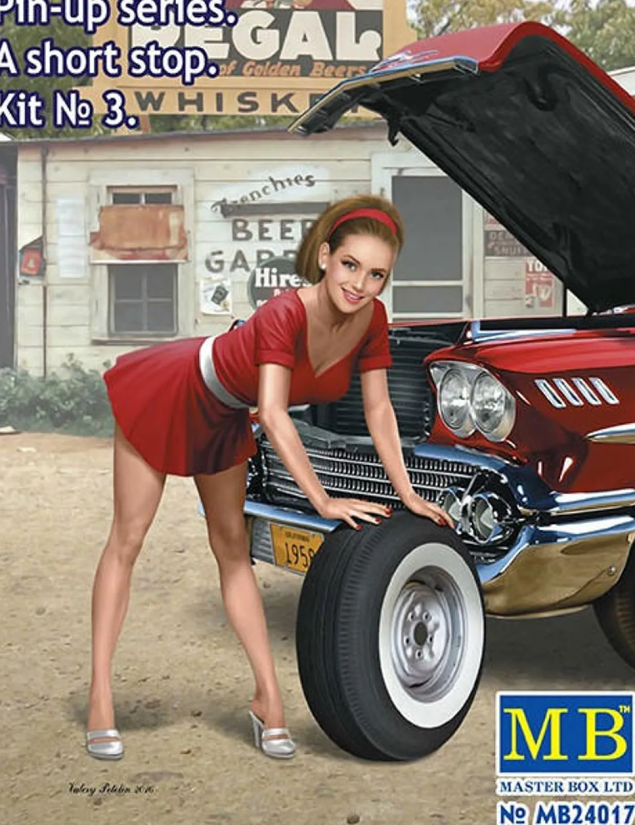 Master Box 1/24 Pin-Up Series - A Short Stop Kit 3