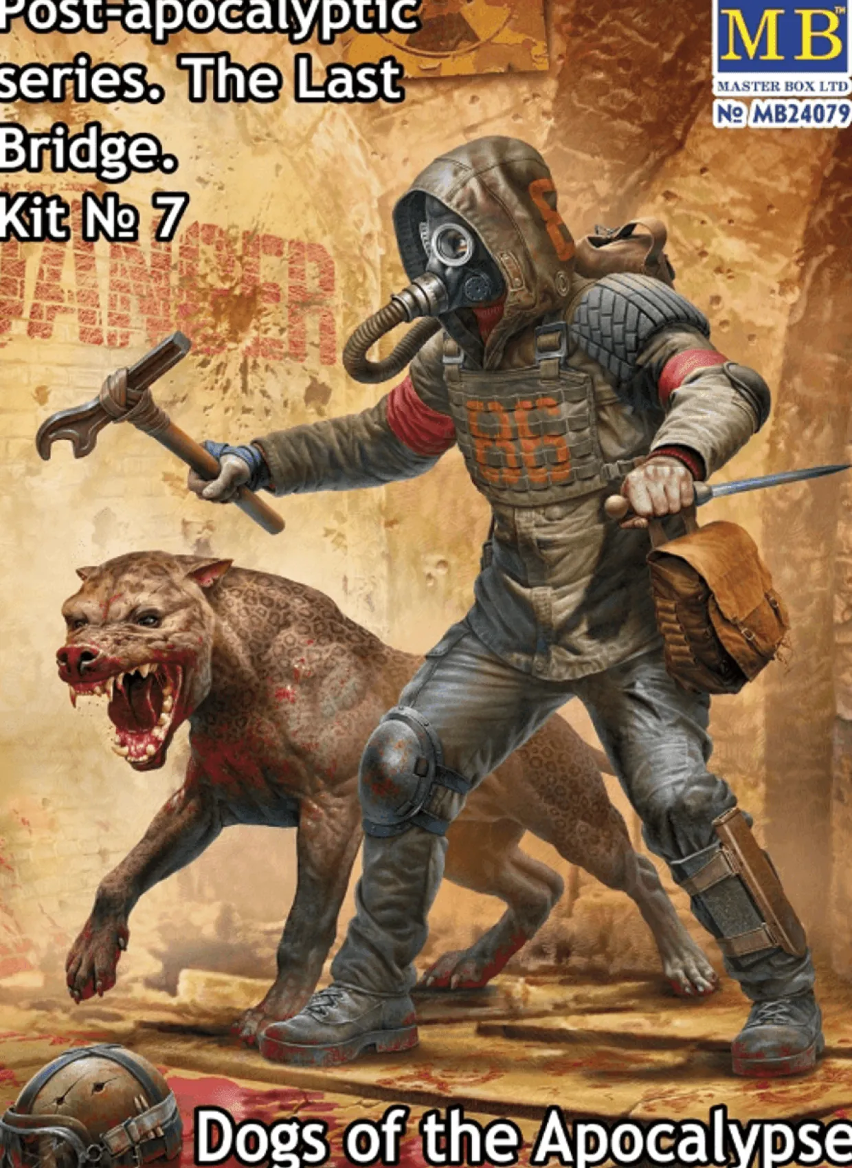 Master Box 1/24 Post-Apocalyptic Series - The Last Bridge Kit 7 - Dogs of the Apocalypse