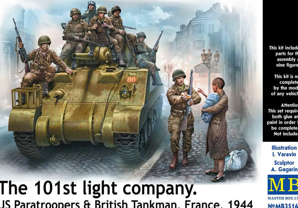 Master Box 1/35 The 101st Light Company Tank Riders