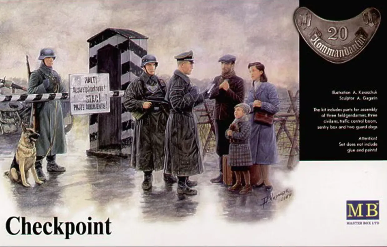 Master Box 1/35 WWII German Checkpoint