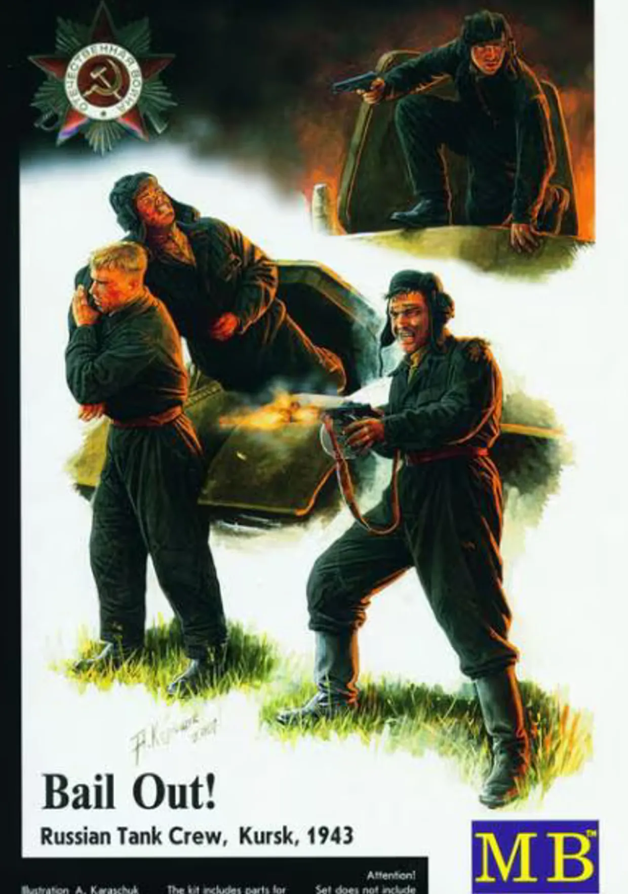 Master Box 1/35 WWII Russian Tank Crew Kursk 1943