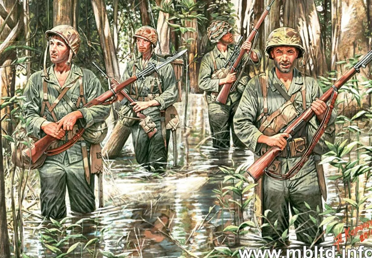 Master Box 1/35 WWII US Marines in Jungle