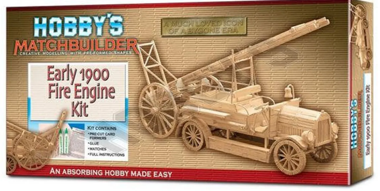 Matchbuilder Fire Engine Matchstick Model