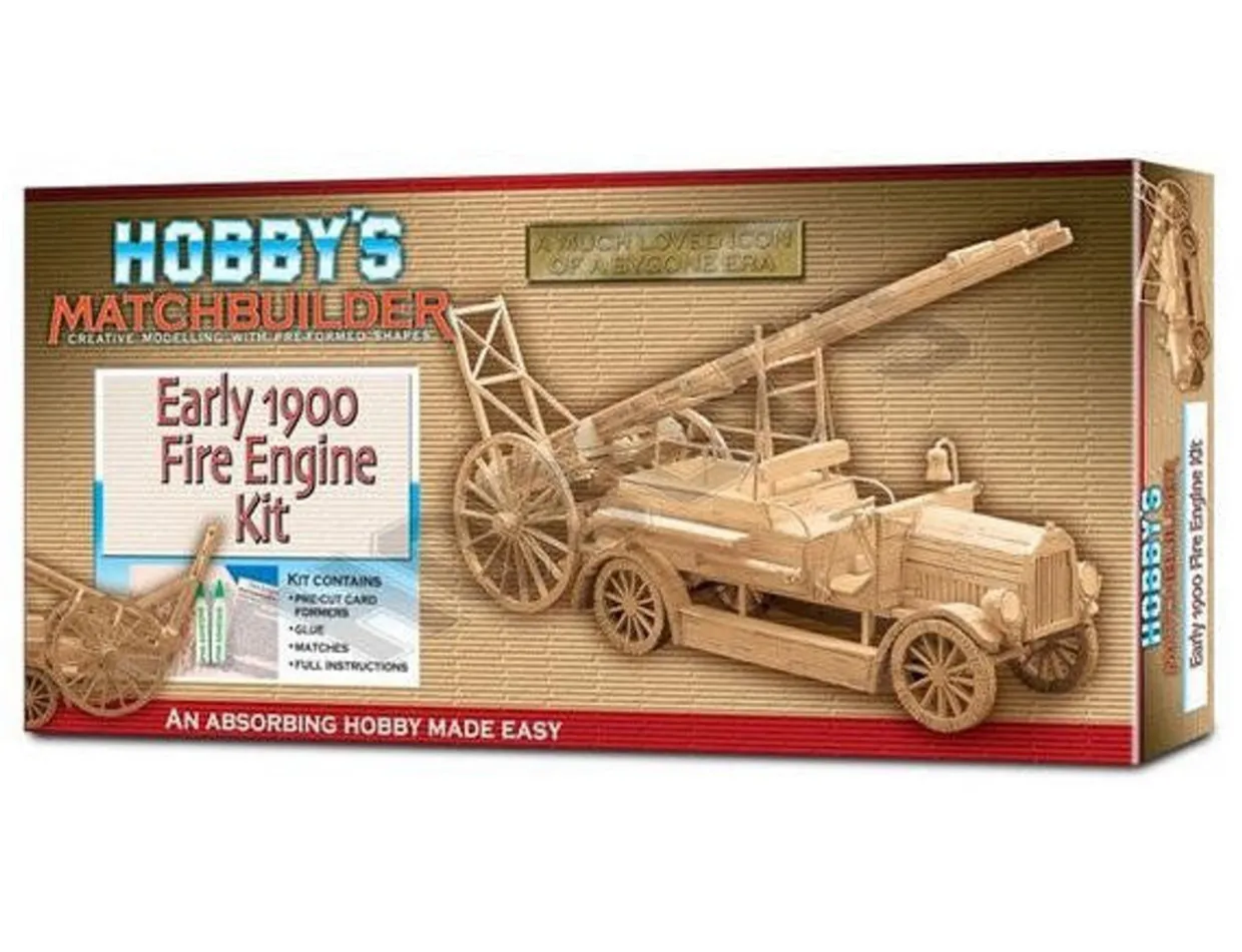 Matchbuilder Fire Engine Matchstick Model