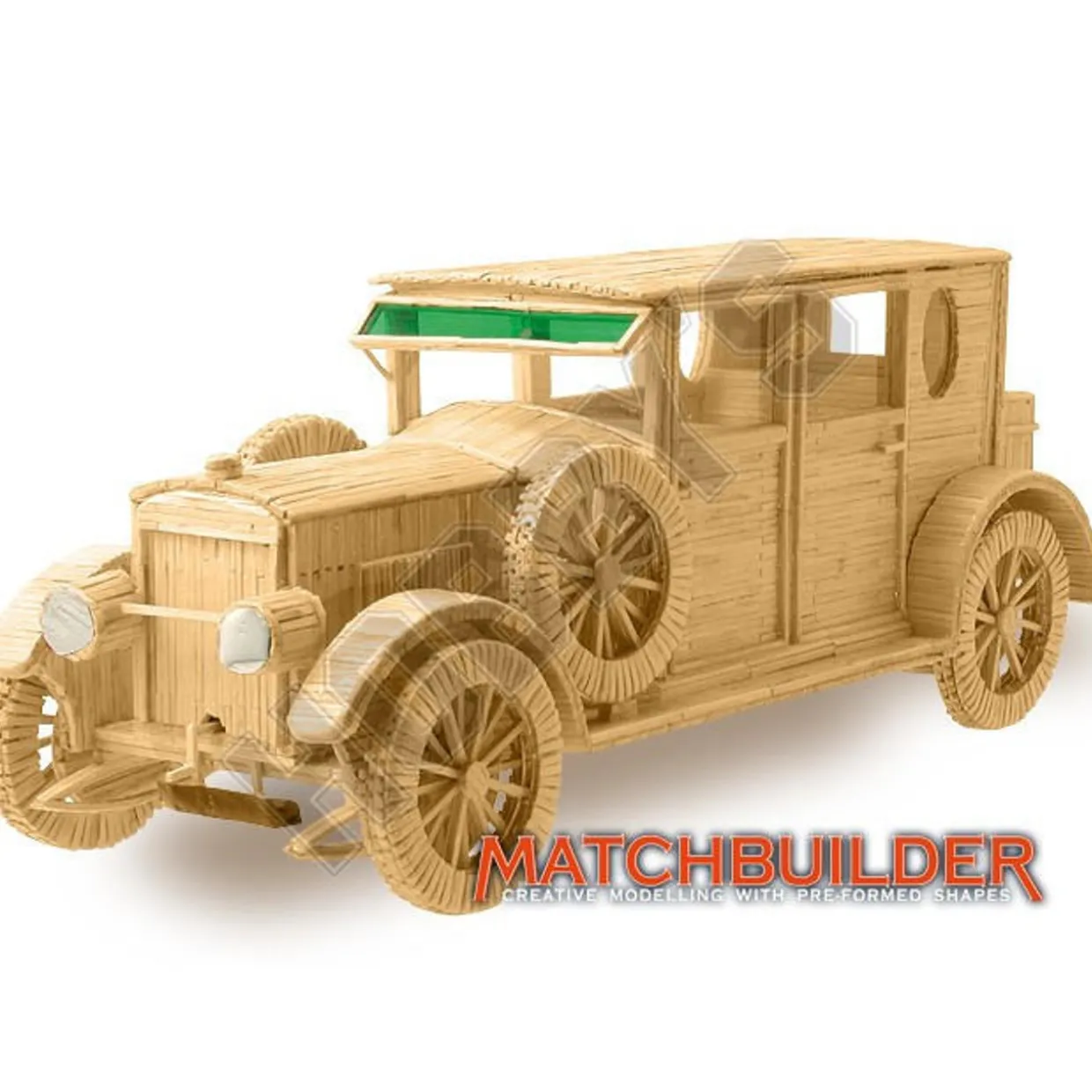 Matchbuilder Hispano Suiza Car Matchstick Model