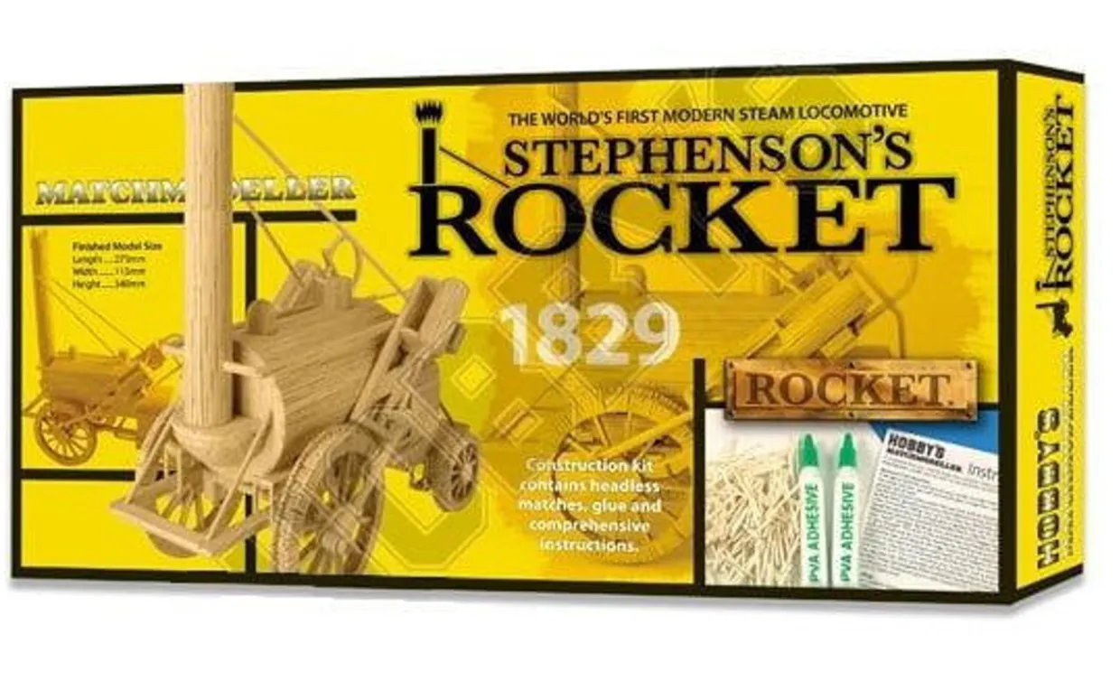 Matchbuilder Stephenson's Rocket Matchstick Model
