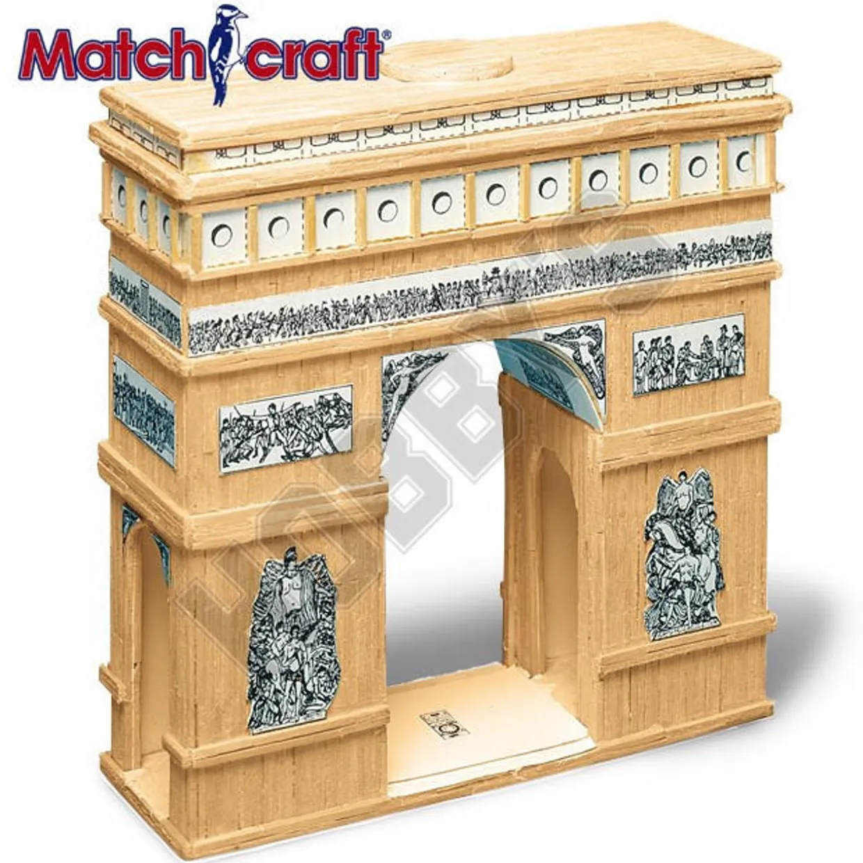 Matchcraft Arc de Triomphe Matchstick Model
