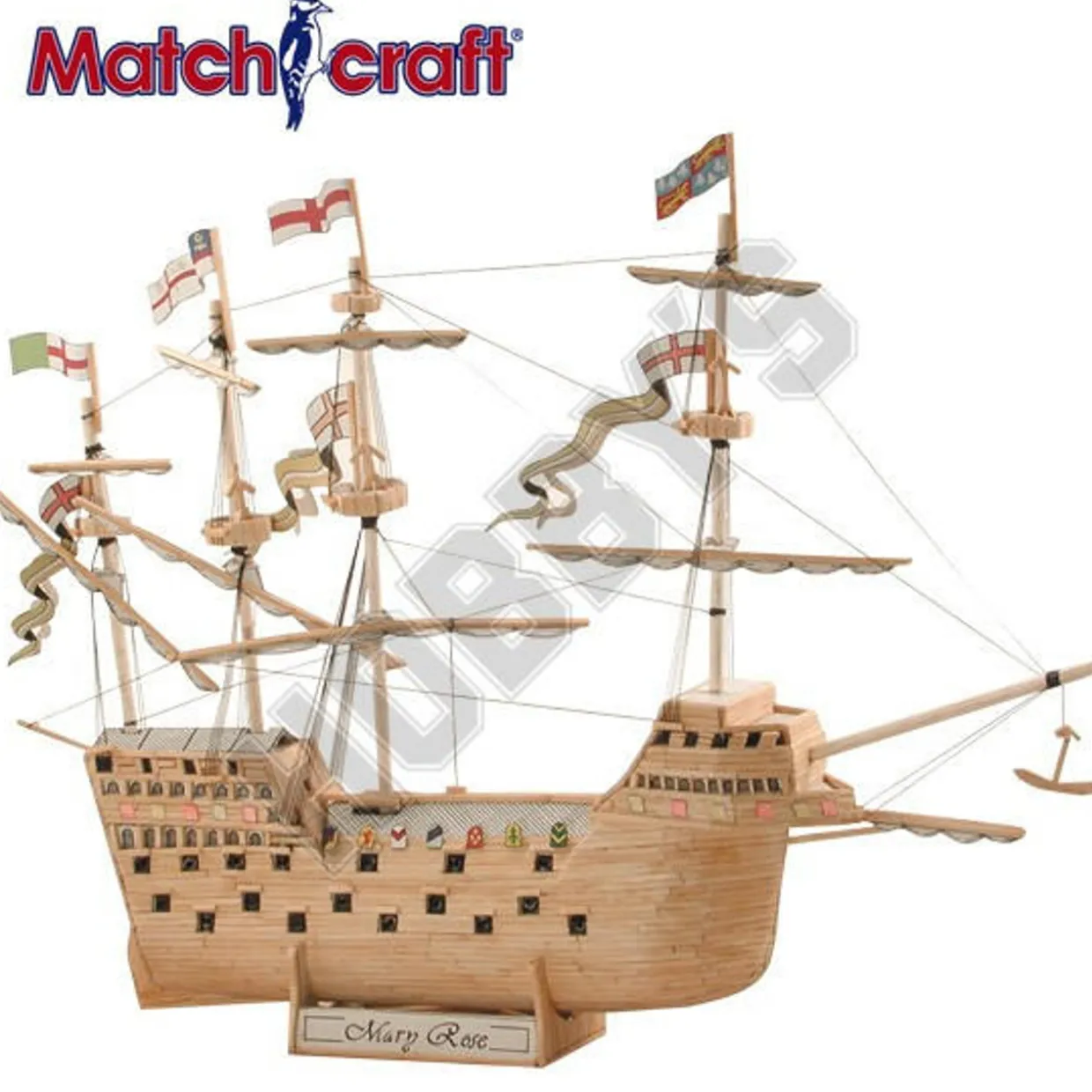 Matchcraft Mary Rose Matchstick Model
