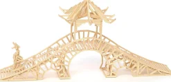 Matchitecture Japanese Bridge Matchstick Model