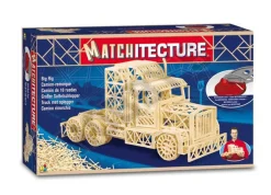 Matchitecture Trailer Truck Matchstick Model