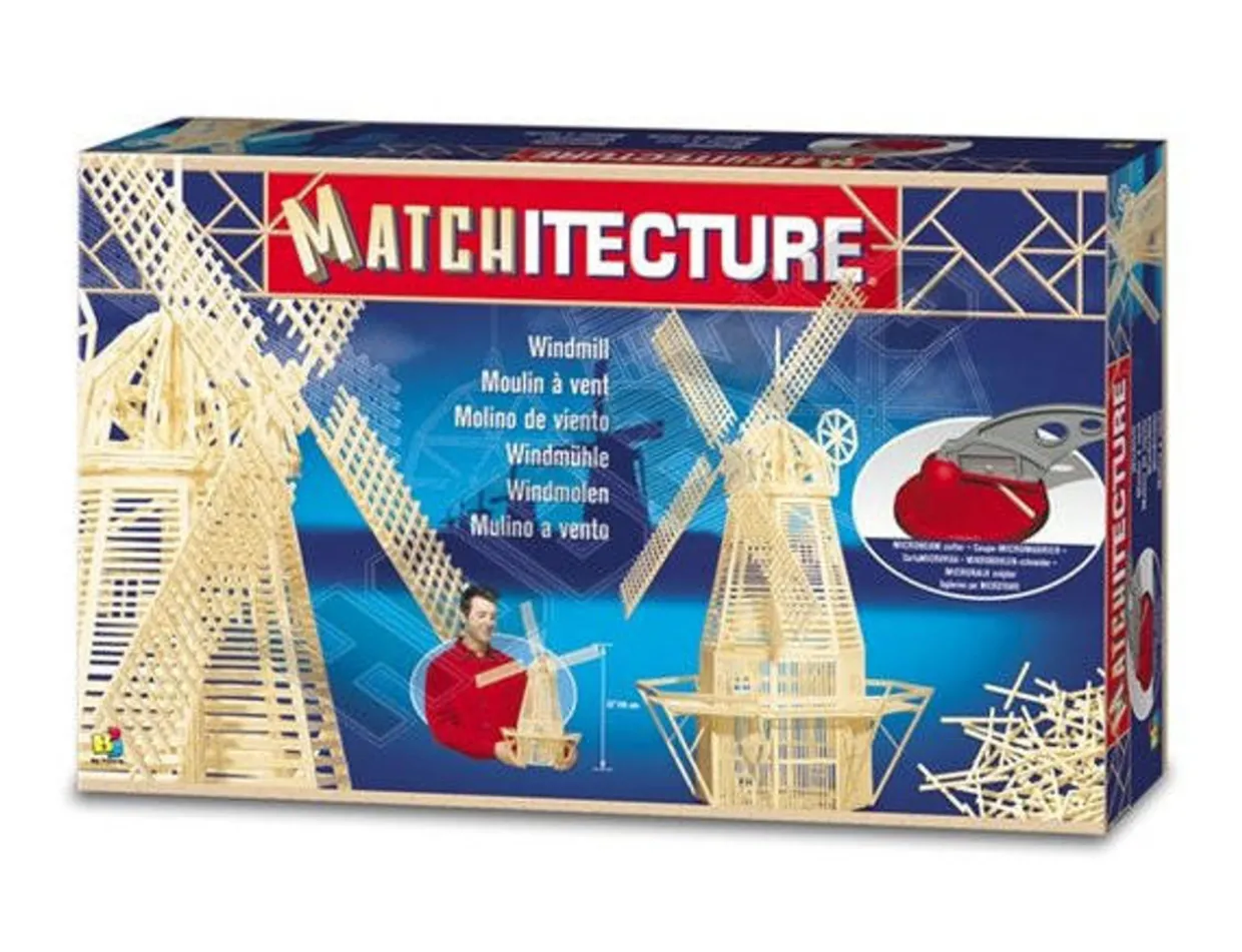 Matchitecture Windmill Matchstick Model