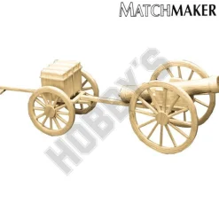 Matchmaker Cannon and Limber Matchstick Model