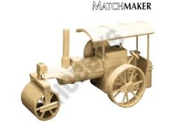 Matchmaker Steam Roller Matchstick Model