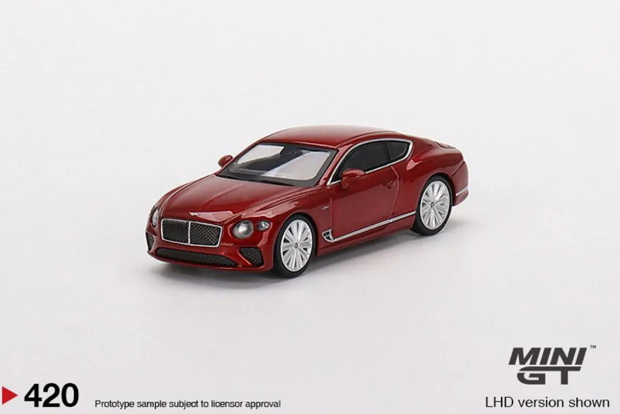 Mini GT 1/64 Bentley Continental GT Speed 2022 Candy Red