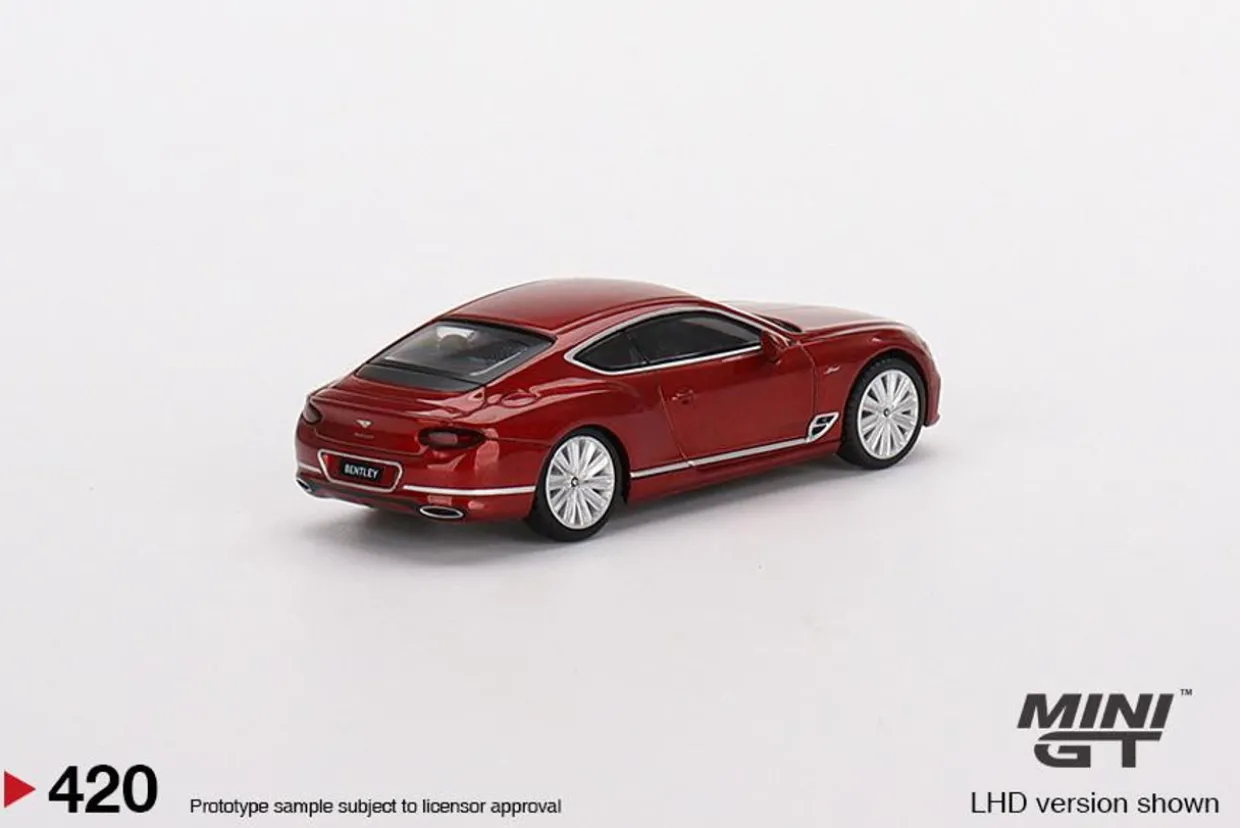 Mini GT 1/64 Bentley Continental GT Speed 2022 Candy Red