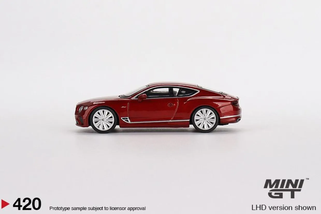 Mini GT 1/64 Bentley Continental GT Speed 2022 Candy Red