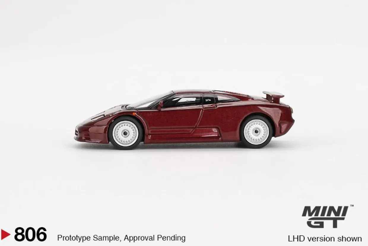 Mini GT 1/64 Bugatti EB110 GT Dark Red Metallic (LHD)