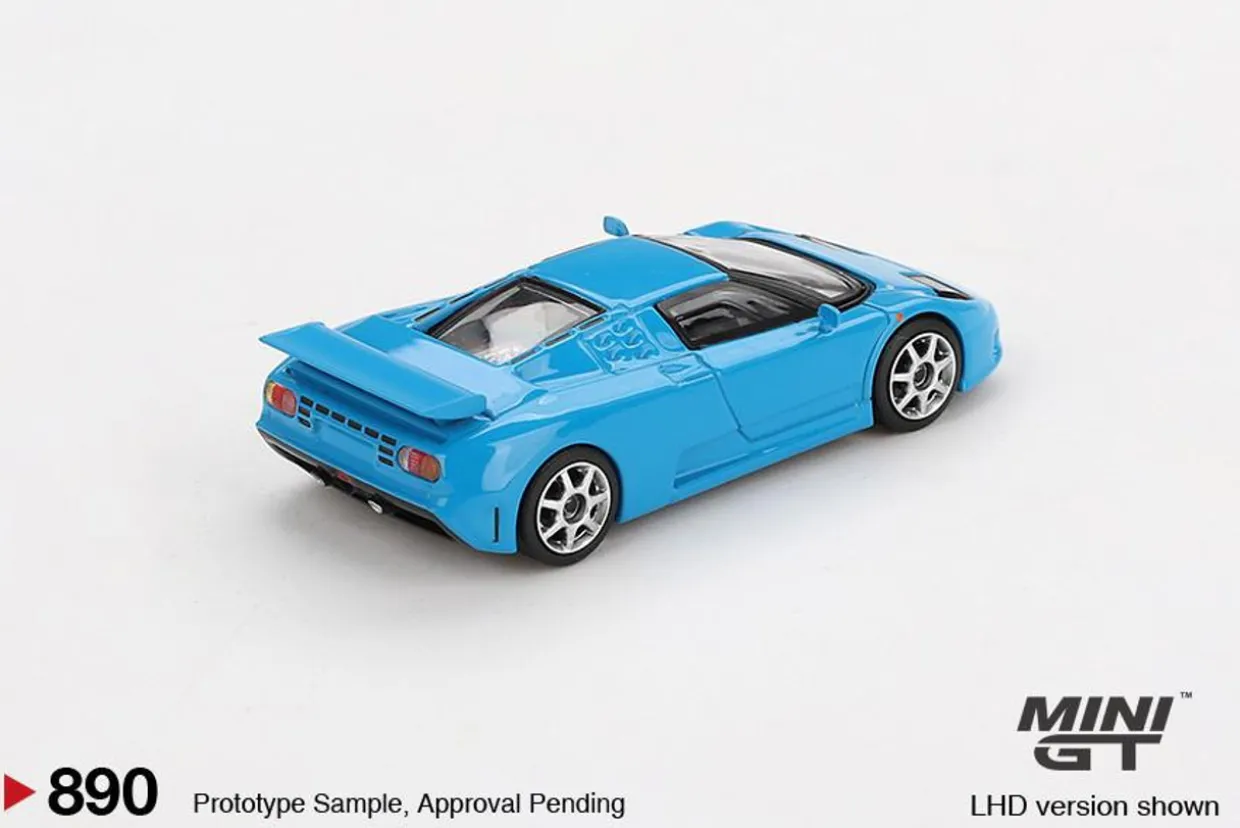 Mini GT 1/64 Bugatti EB110 Super Sport Blu Bugatti (LHD)