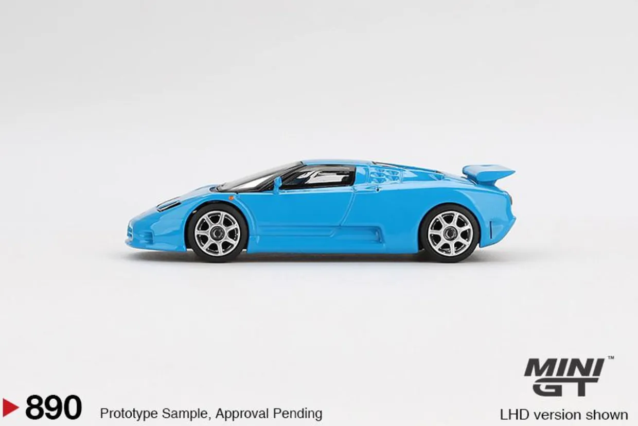 Mini GT 1/64 Bugatti EB110 Super Sport Blu Bugatti (LHD)