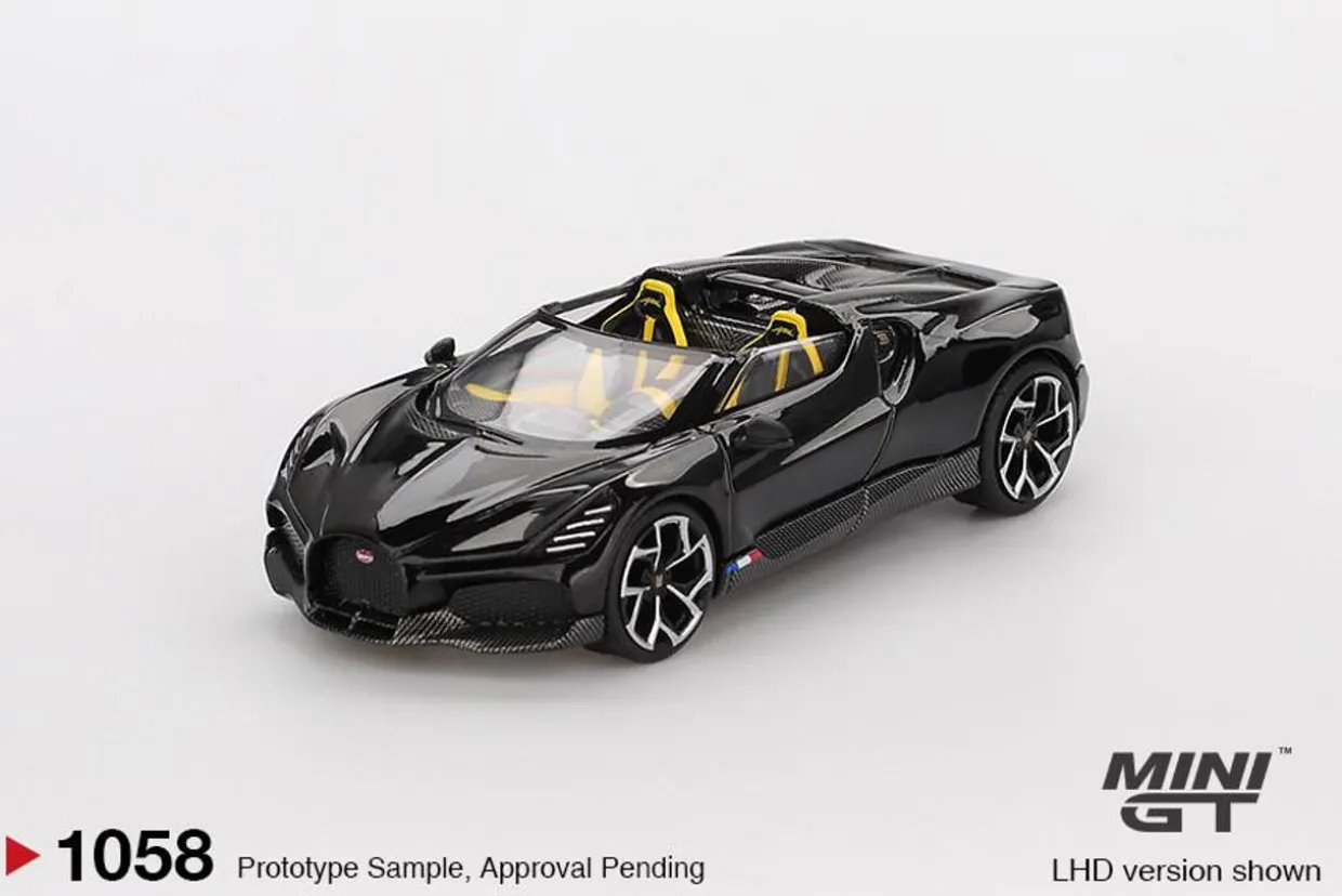 Mini GT 1/64 Bugatti W16 Mistral Black