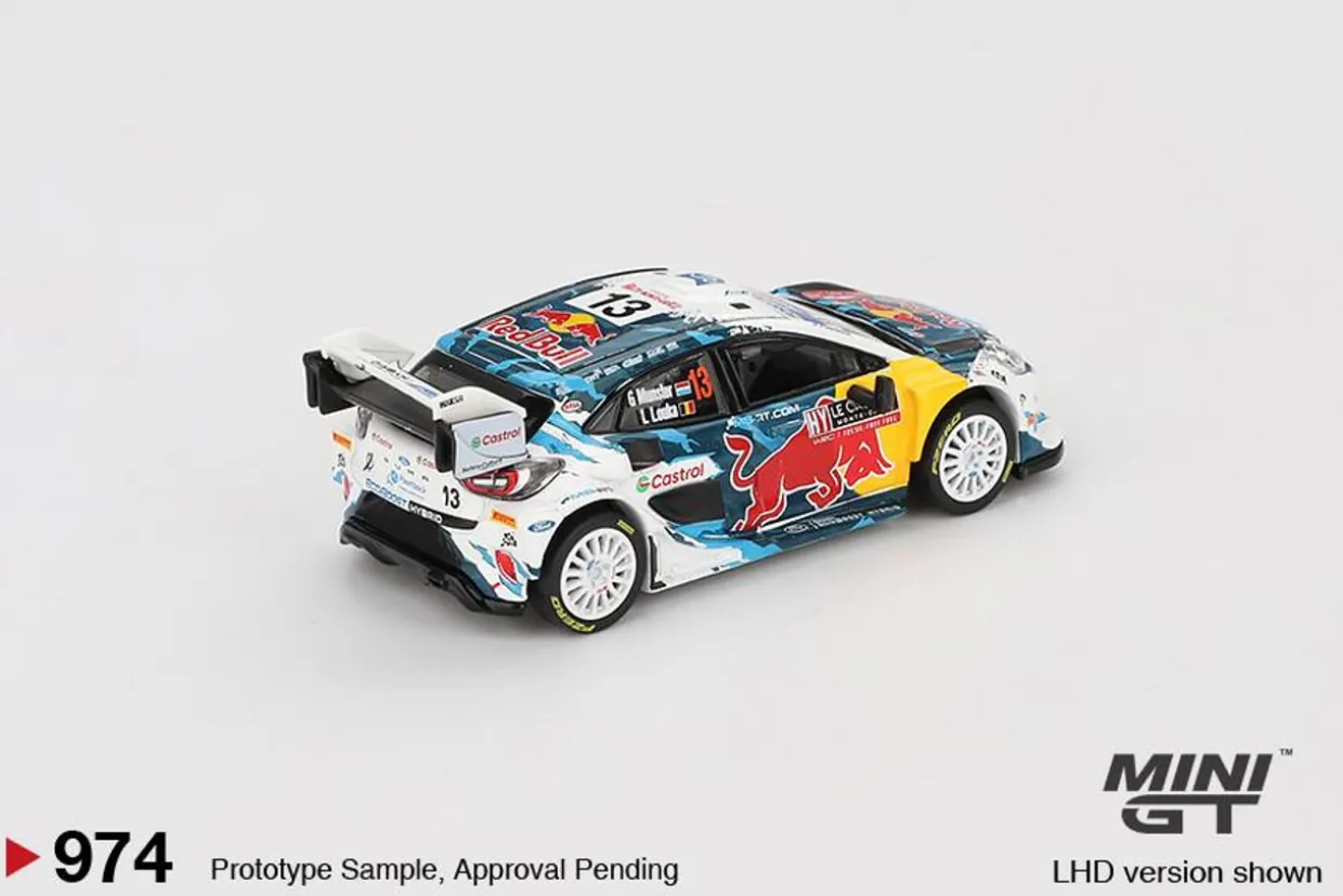 Mini GT 1/64 Ford Puma Rally1 #13 M-Sport Ford WRT 2024 Rally Monte Carlo