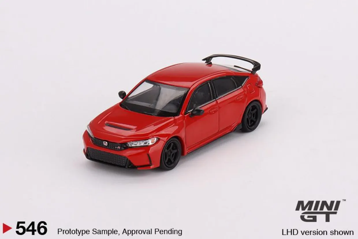 Mini GT 1/64 Honda Civic Type R Rallye Red 2023 W/ Advan GT Wheel