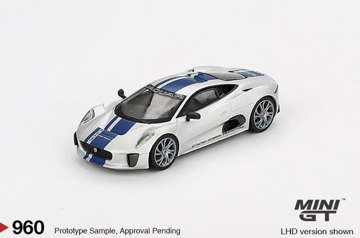 Mini GT 1/64 Jaguar C-X75 Silver (LHD)
