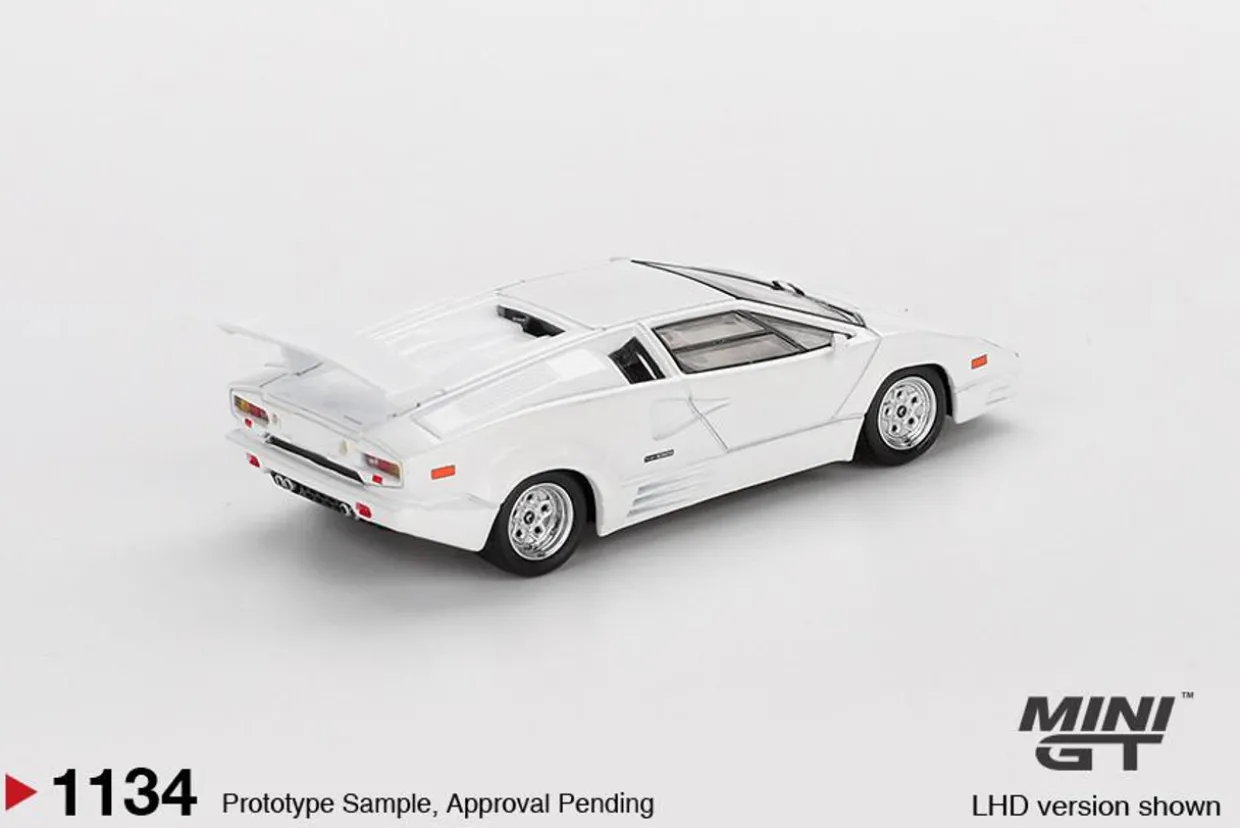 Mini GT 1/64 Lamborghini Countach 25th Anniversary White