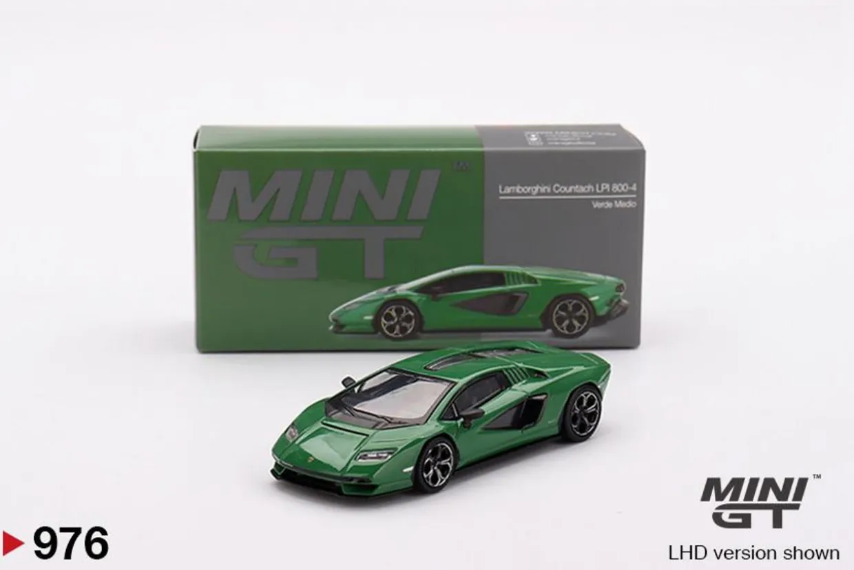 Mini GT 1/64 Lamborghini Countach LPI 800-4 Verde Medio