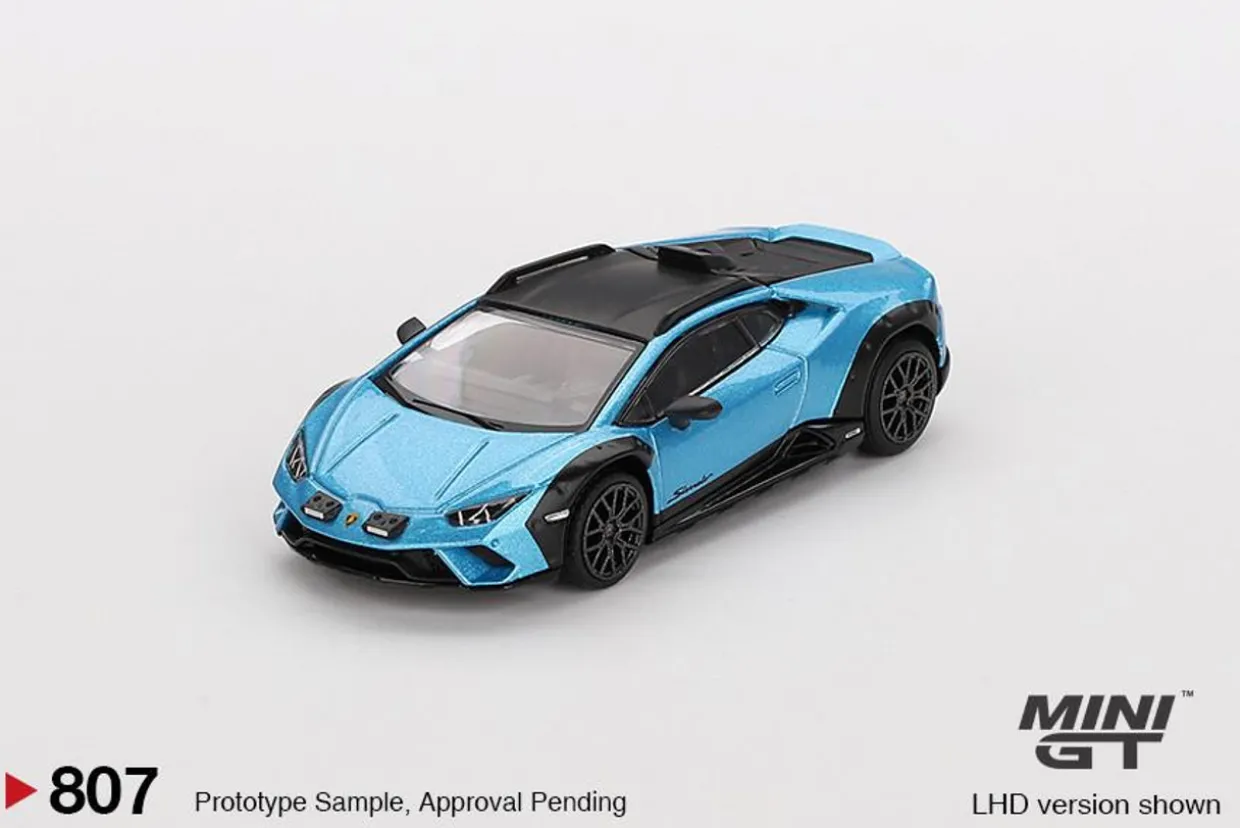 Mini GT 1/64 Lamborghini Huracan Sterrato Blu Aegir (RHD)
