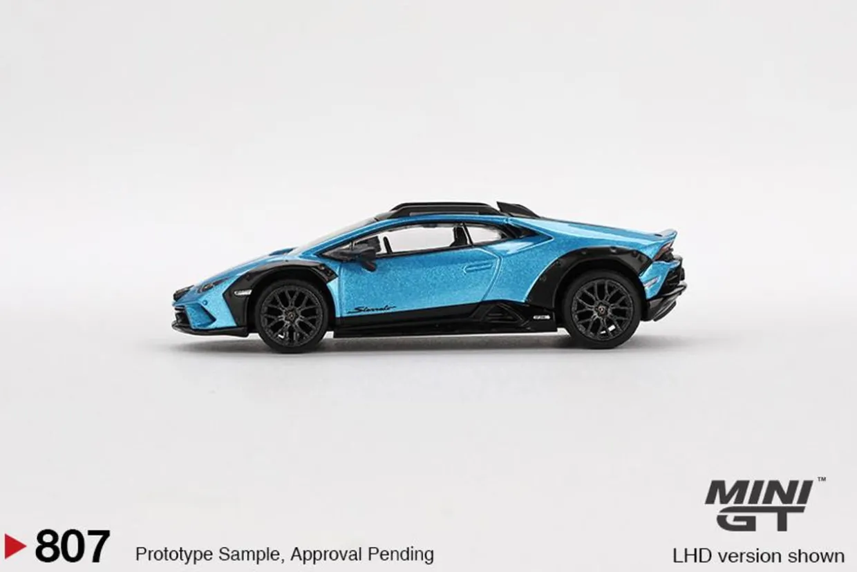 Mini GT 1/64 Lamborghini Huracan Sterrato Blu Aegir (RHD)