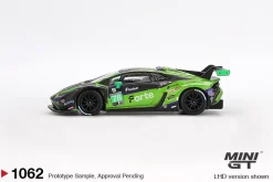 Mini GT 1/64 Lamborghini Huracán GT3 EVO2 #78 Forte Racing 2024 IMSA Daytona 24 Hrs