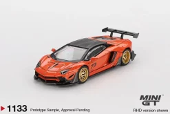 Mini GT 1/64 LB WORKS Lamborghini Aventador Limited Edition Orange MDX 2025