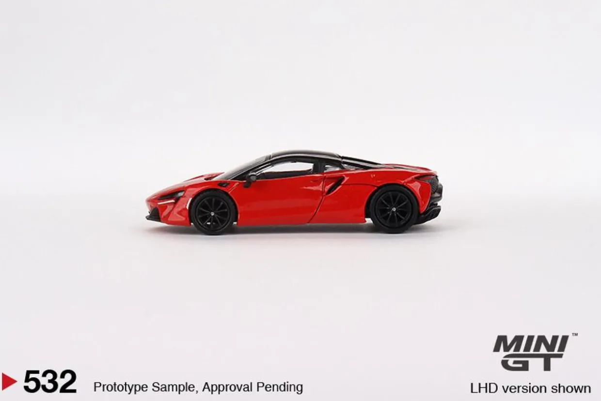 Mini GT 1/64 Mclaren Artura Vermillion Red 2023 (RHD)