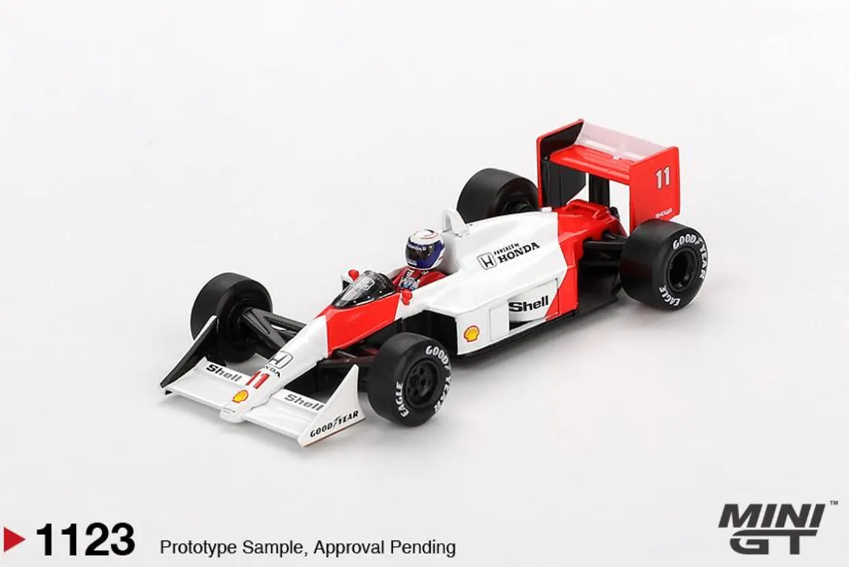 Mini GT 1/64 McLaren MP4/4 #11 Alain Prost 1988 Japanese Grand Prix 2nd Place