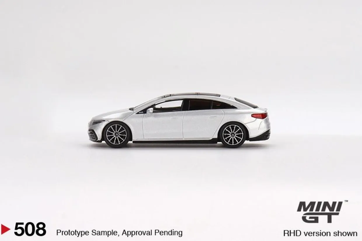 Mini GT 1/64 Mercedes-Benz EQS 580 4MATIC Silver Metallic