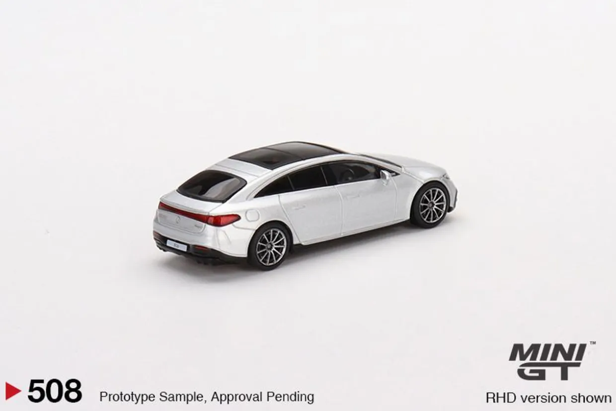 Mini GT 1/64 Mercedes-Benz EQS 580 4MATIC Silver Metallic